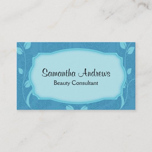 Elegante Beauty Consultant Business Card Visitenkarte (Vorderseite)