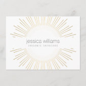 Elegante Beauty Gold Salon Geschenkkarte (Rückseite)