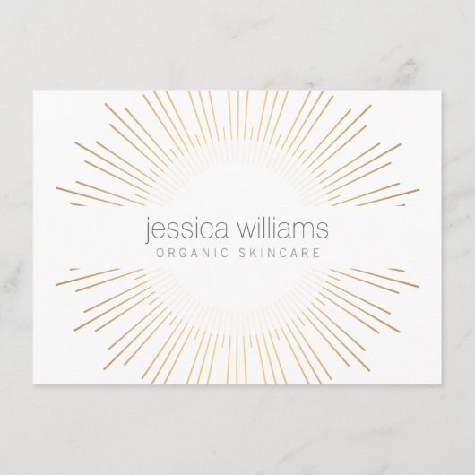 Elegante Beauty Gold Salon Geschenkkarte (Rückseite)