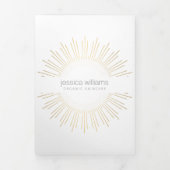 Elegante Beauty Gold Sunburst Broschüre (Cover)