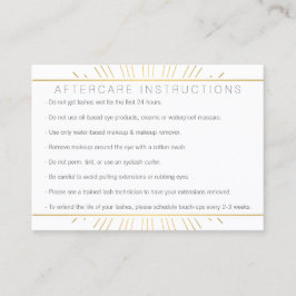 Elegante Beauty Gold Visitenkarte