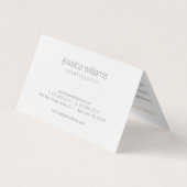 Elegante Beauty Gold Visitenkarten (Rückseite)