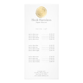 Elegante Beauty Mandala Logo Imitate Gold Werbekarte