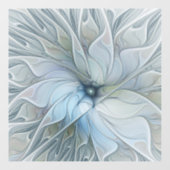 Elegante Beauty Modernes Abstraktes Fraktal Blume Fensteraufkleber (Blatt)