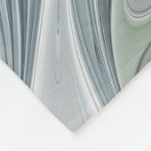 Elegante Beauty Modernes Abstraktes Fraktal Blume Fleecedecke (Ecke)