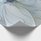 Elegante Beauty Modernes Abstraktes Fraktal Blume Geschenkpapier (Ecke)