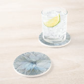Elegante Beauty Modernes Abstraktes Fraktal Blume Getränkeuntersetzer (Seite)
