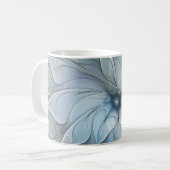 Elegante Beauty Modernes Abstraktes Fraktal Blume Kaffeetasse (Vorderseite Links)
