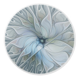 Elegante Beauty Modernes Abstraktes Fraktal Blume Keramikknauf