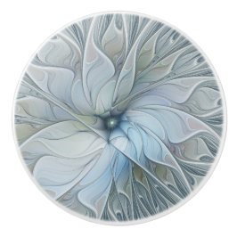 Elegante Beauty Modernes Abstraktes Fraktal Blume Keramikknauf