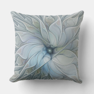 Elegante Beauty Modernes Abstraktes Fraktal Blume Kissen