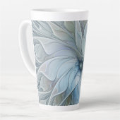 Elegante Beauty Modernes Abstraktes Fraktal Blume Milchtasse (Linke Ecke)