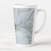 Elegante Beauty Modernes Abstraktes Fraktal Blume Milchtasse (Rechts)