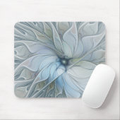 Elegante Beauty Modernes Abstraktes Fraktal Blume Mousepad (Mit Mouse)