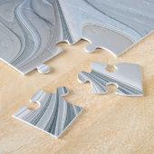 Elegante Beauty Modernes Abstraktes Fraktal Blume Puzzle (Seite)