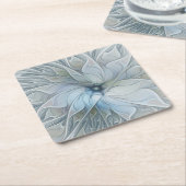 Elegante Beauty Modernes Abstraktes Fraktal Blume Rechteckiger Pappuntersetzer (angewinkelt)