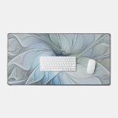 Elegante Beauty Modernes Abstraktes Fraktal Blume Schreibtischunterlage (Tastatur & Maus)