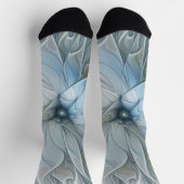 Elegante Beauty Modernes Abstraktes Fraktal Blume Socken (Oben)