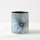 Elegante Beauty Modernes Abstraktes Fraktal Blume Tasse (Zentrum)