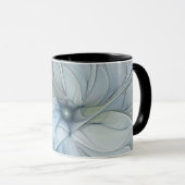 Elegante Beauty Modernes Abstraktes Fraktal Blume Tasse (VorderseiteRechts)