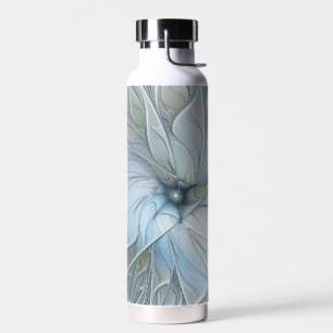Elegante Beauty Modernes Abstraktes Fraktal Blume Trinkflasche