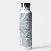 Elegante Beauty Modernes Abstraktes Fraktal Blume Trinkflasche (Rechts)