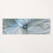 Elegante Beauty Modernes Abstraktes Fraktal Blume Yogamatte (Vorderseite (Horizontal))