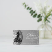 Elegante Beauty oder Bridal-Boutique Visitenkarte (Stehend Vorderseite)