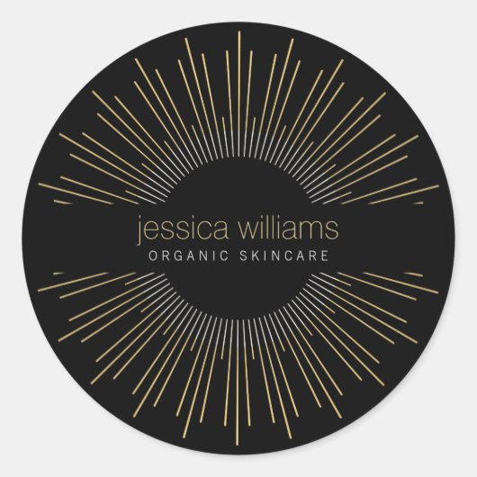 Elegante Beauty Runder Aufkleber (Vorderseite)