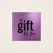 Elegante Beauty Salon Geschenkgutschein Karte - Ei (Vorderseite)