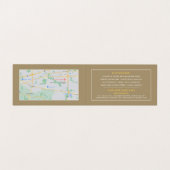 Elegante Bed & Breakfast Unterkunft im Detail Visitenkarten (Innenseite Aufgefaltet)