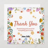 elegante bedankbare Karten (Vorne/Hinten)