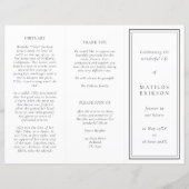 Elegante Beerdigung | Dreifachprogramm für die Rei (Vorderseite)