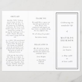 Elegante Beerdigung | Dreifachprogramm für die Rei