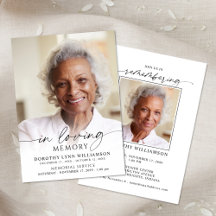 Elegante Beerdigung In Loving Memory Foto Gedenkfe