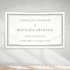 Elegante Beerdigung | Klassische Feier des Lebens Banner