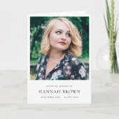 Elegante Beerdigung | Minimalistischer Dienstplan Programm (Vorderseite)