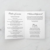 Elegante Beerdigung mit FotoCollage Programm (Innenseite)