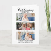 Elegante Beerdigung mit FotoCollage Programm (Vorderseite)