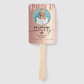 Elegante Beerdigung | Moderne Feier des Lebens Han Fächer (Vorderseite)