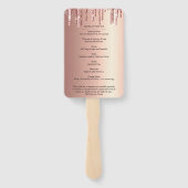 Elegante Beerdigung | Moderne Feier des Lebens Han Fächer (Rückseite)