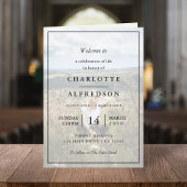 Elegante Beerdigung | Order of Service Memorial Fo Programm