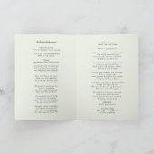 Elegante Beerdigung | Order of Service Memorial Fo Programm (Innenseite)