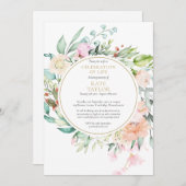 Elegante Beerdigungsfeier Einladung (Vorne/Hinten)