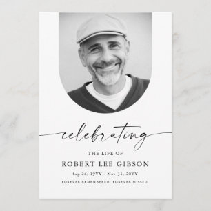 Elegante Beerdigungsfeier Programm