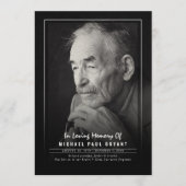 Elegante Beerdigungsfeierprogramme mit Foto Programm (Vorderseite)