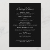 Elegante Beerdigungsfeierprogramme mit Foto Programm (Rückseite)