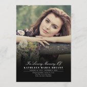 Elegante Beerdigungsfeierprogramme mit Foto Programm (Vorderseite)