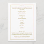 Elegante Beerdigungsorden des Fotos Programm (Rückseite)