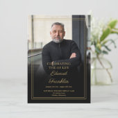 Elegante Beerdigungsorden des Fotos Programm (Stehend Vorderseite)